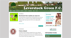Desktop Screenshot of levgreenfc.co.uk