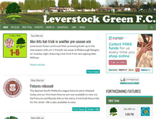 Tablet Screenshot of levgreenfc.co.uk